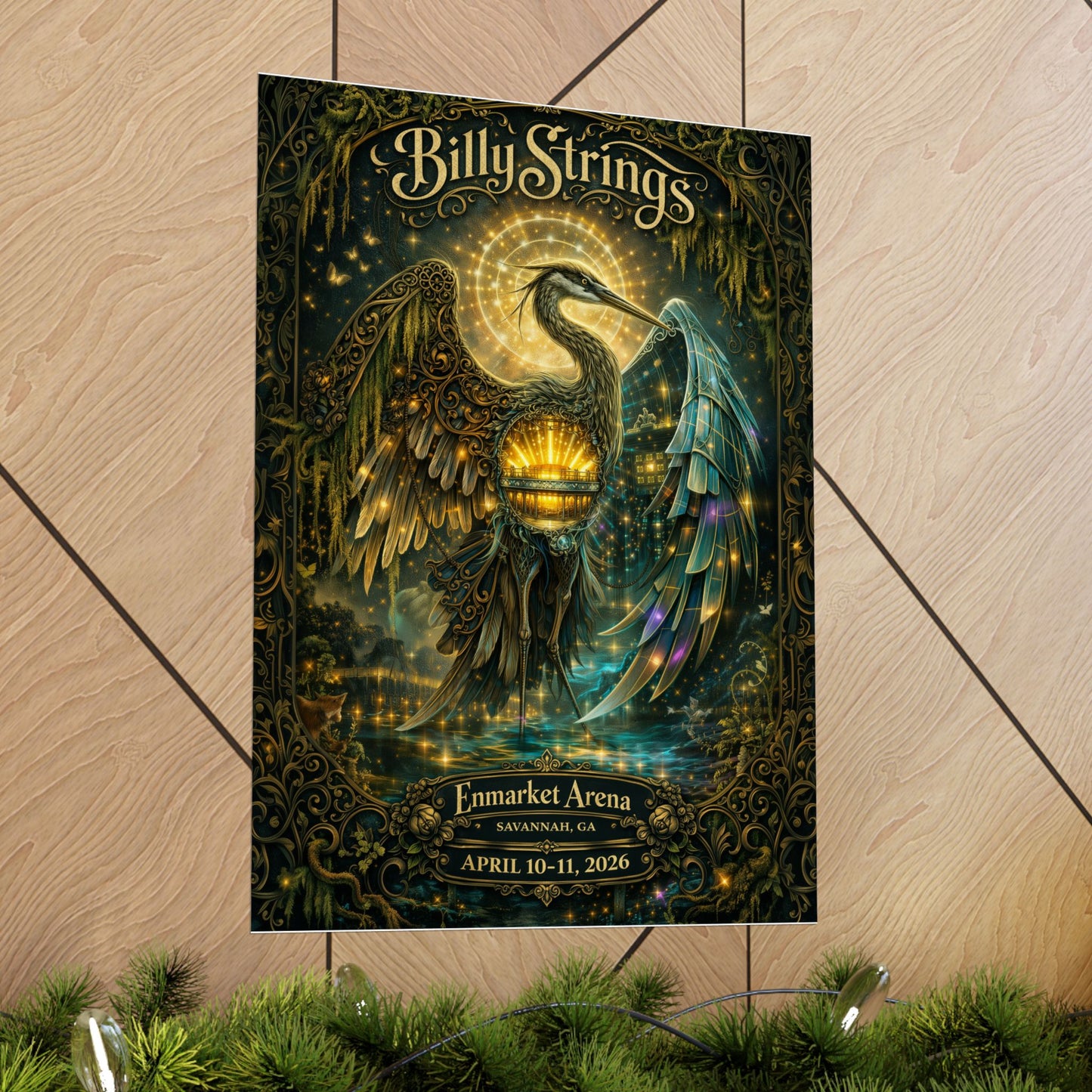 Billy Strings | 4/10/26 - 4/11/26 | Savannah, GA | Concert Poster  | V1