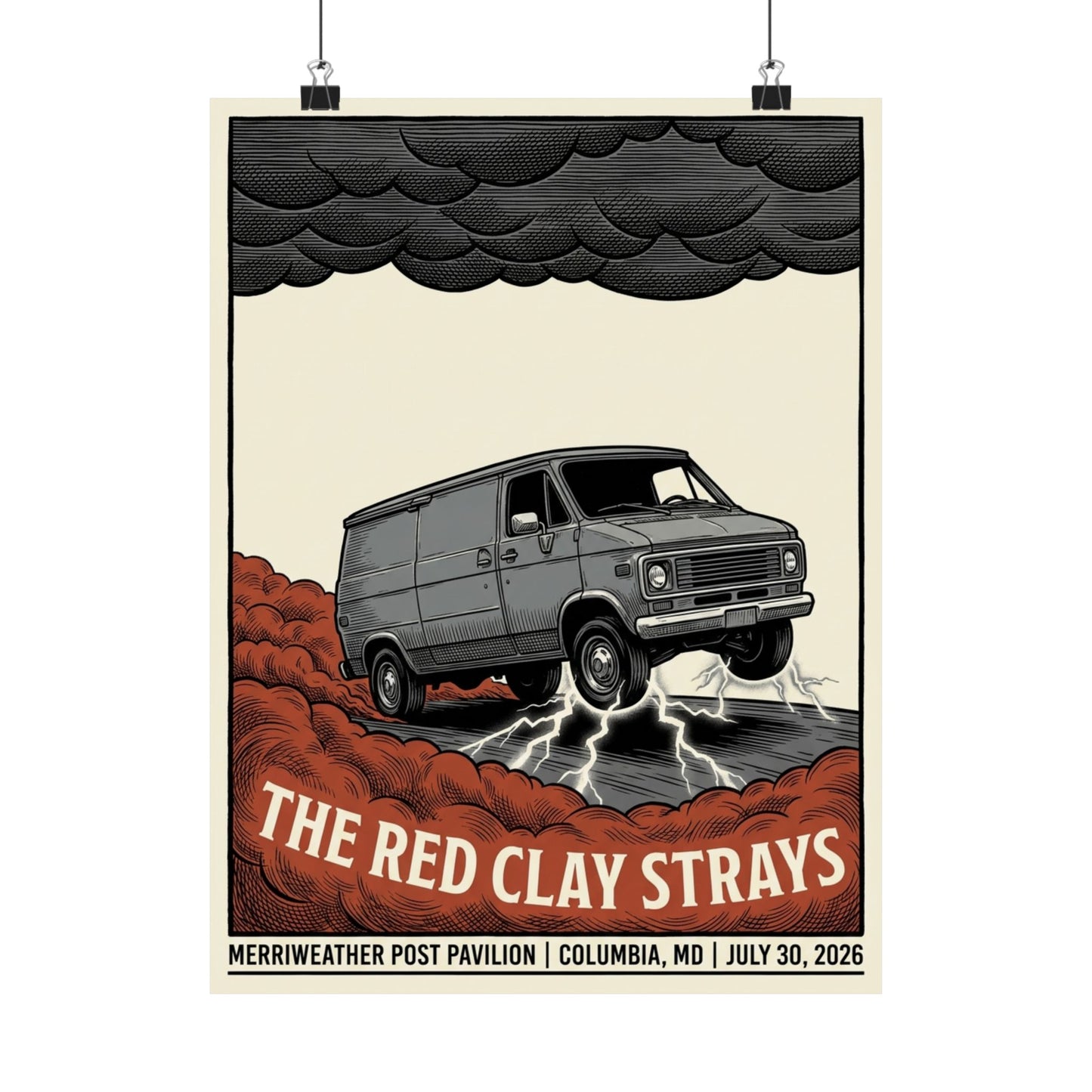 The Red Clay Strays | Columbia, MD | July 30, 2026 | Concert Poster