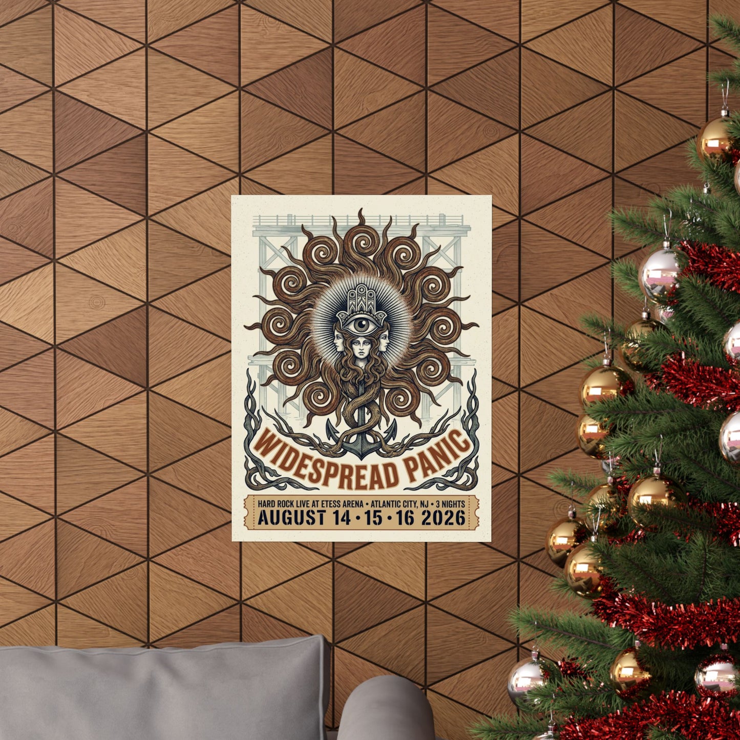 Widespread Panic | August 14–16, 2026 | Atlantic City, NJ | Concert Poster