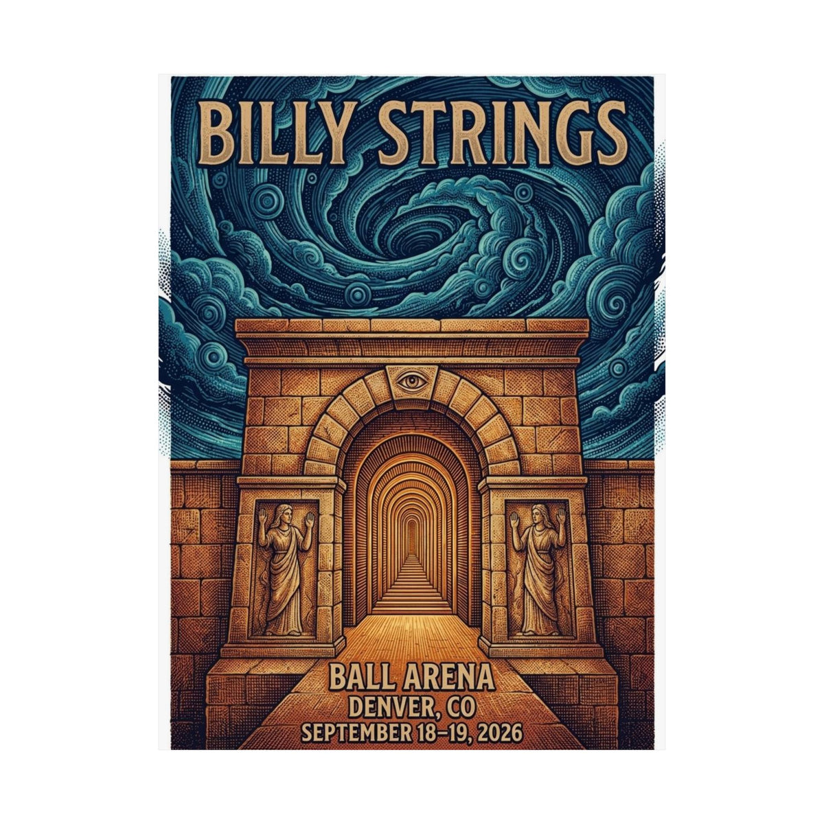 Billy Strings | September 18–19, 2026 | Denver, CO | Concert Poster V1