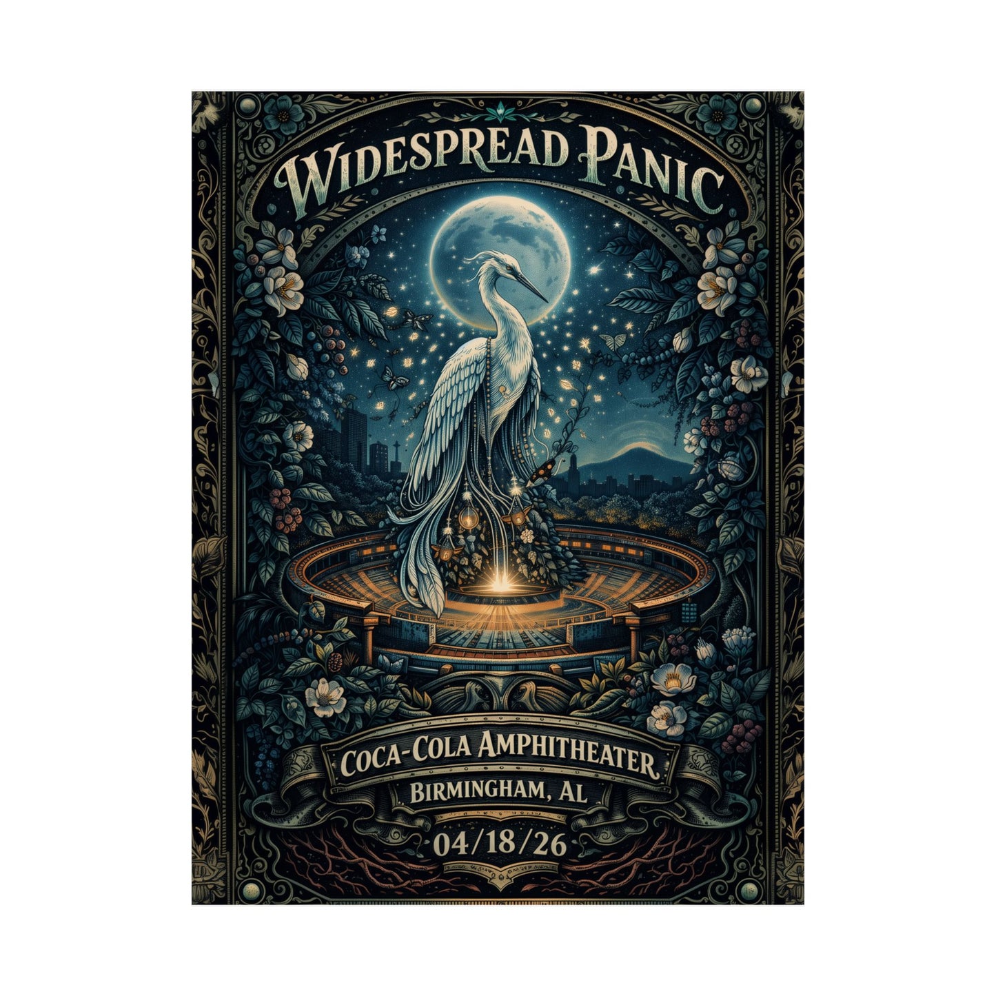 Widespread Panic | 04/18/26 | Birmingham, AL | Concert Poster  | N2