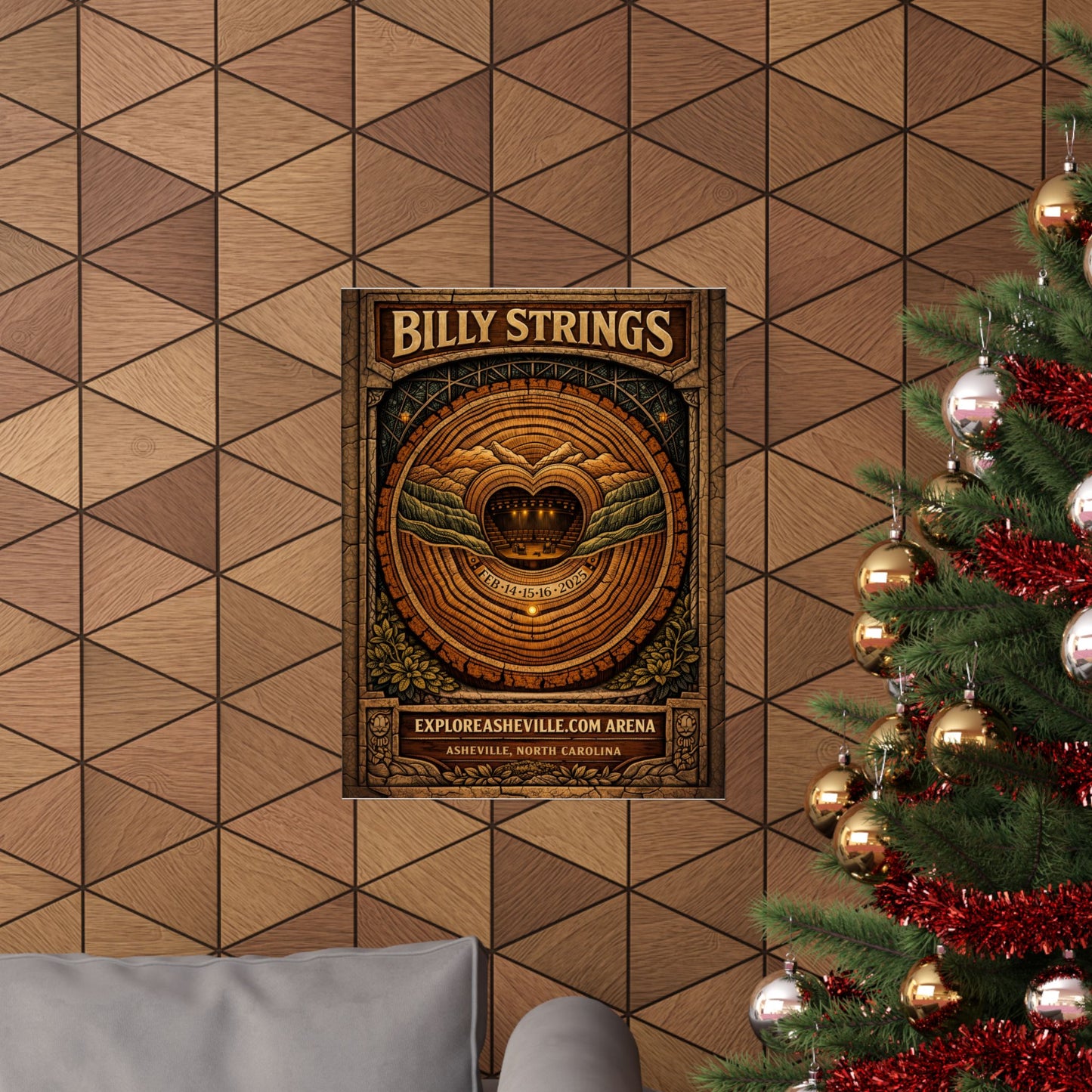 Billy Strings | 2/14/25 - 2/16/25 | Asheville, NC | Concert Poster  | Weekend 2 V1