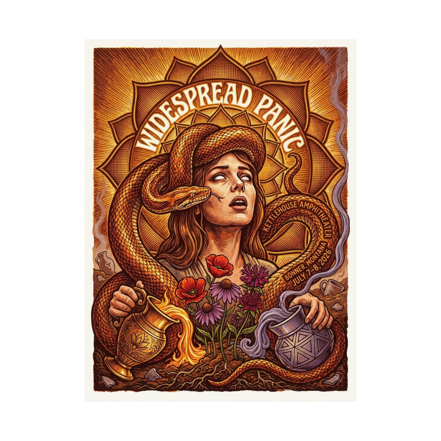 Widespread Panic | 07/07/26 - 07/08/26 | Bonner, MT | Concert Poster
