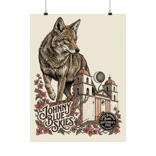 Johnny Blue Skies | September 9, 2026 | Santa Barbara, CA | Concert Poster