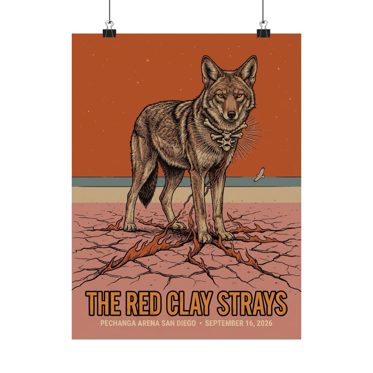 The Red Clay Strays | September 16, 2026 | San Diego, CA | Concert Poster