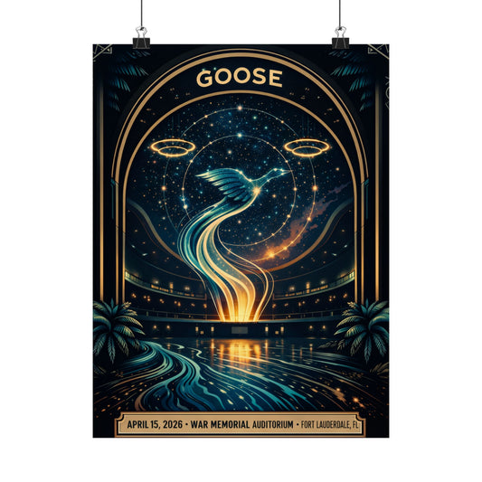 Goose  | 4/15/26 | Fort Lauderdale, FL | Concert Poster  | N2