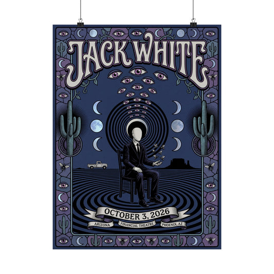 Jack White | October 3, 2026 | Phoenix, AZ | Concert Poster
