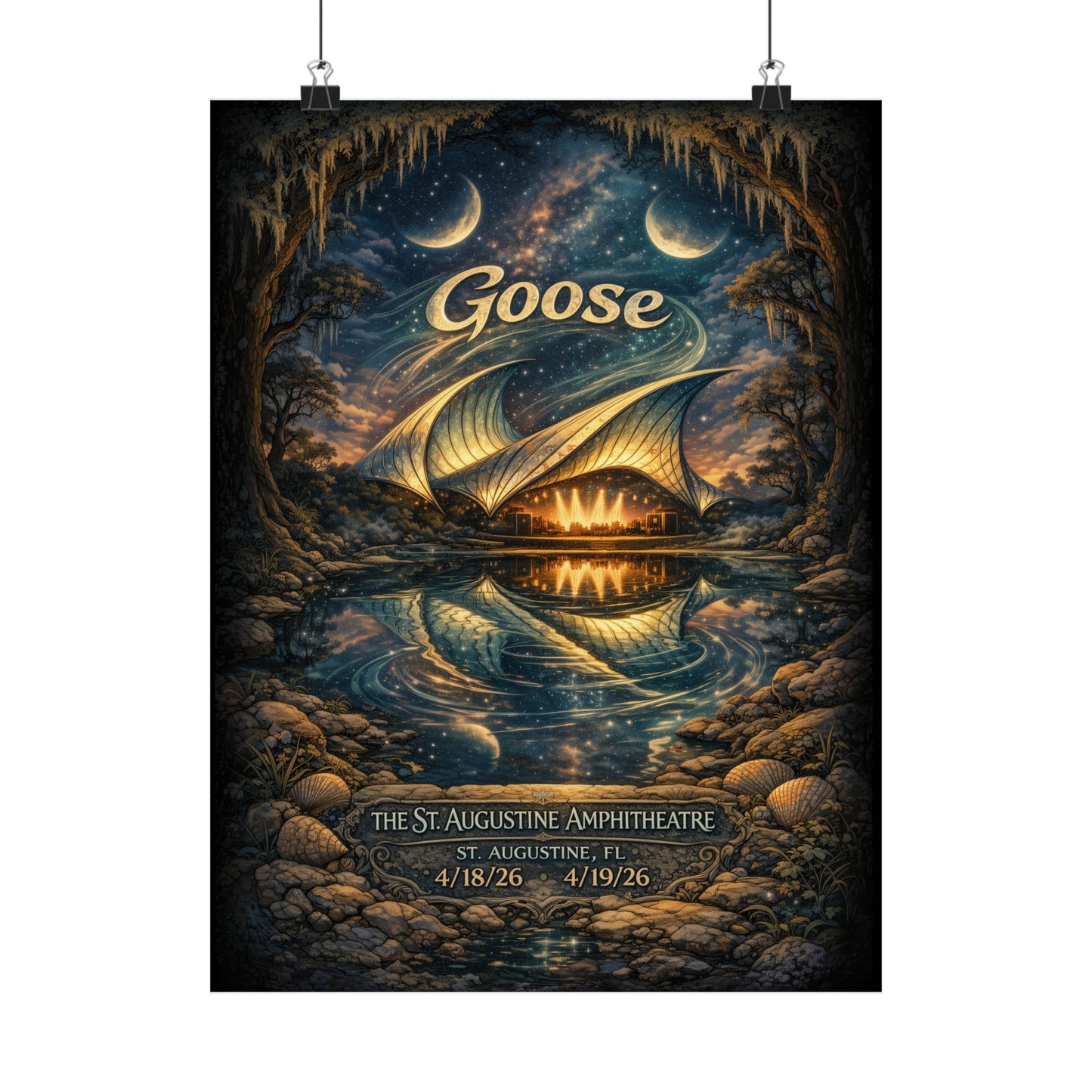 Goose  | 4/18/26-4/19/26 | St. Augustine, FL | Concert Poster  | V1