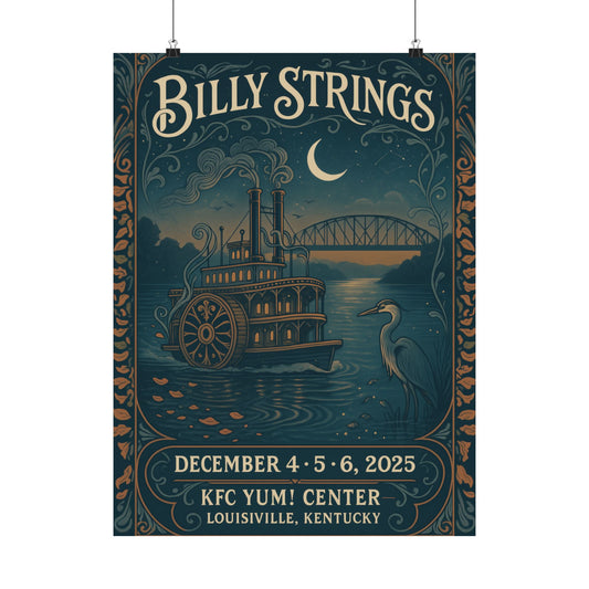 Billy Strings Louisville| December 4-6, 2025 | KFC Yum! Center |Concert Print | Variant 2