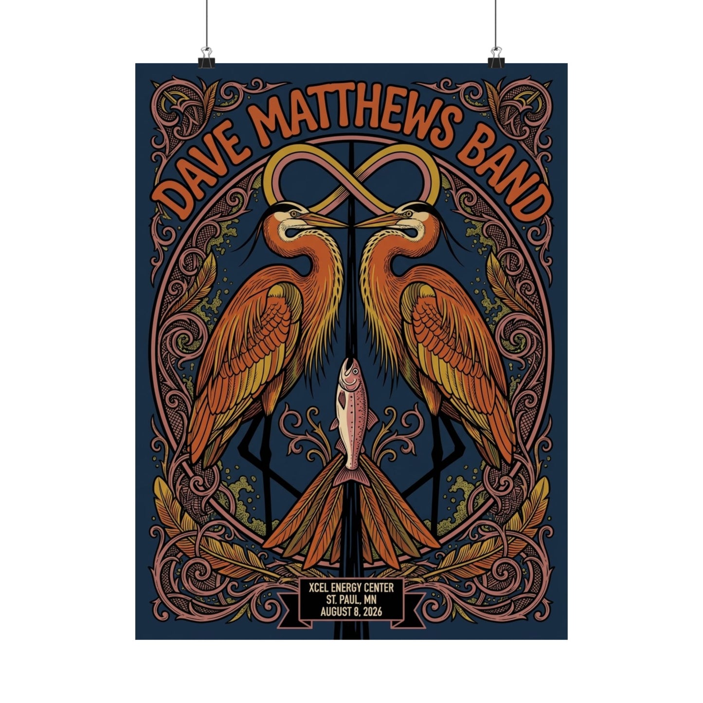 Dave Matthews Band | August 8, 2026 | Saint Paul, MN | Concert Poster