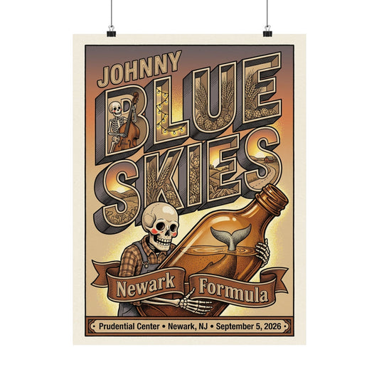Johnny Blue Skies | September 5, 2026 | Newark, NJ | Concert Poster