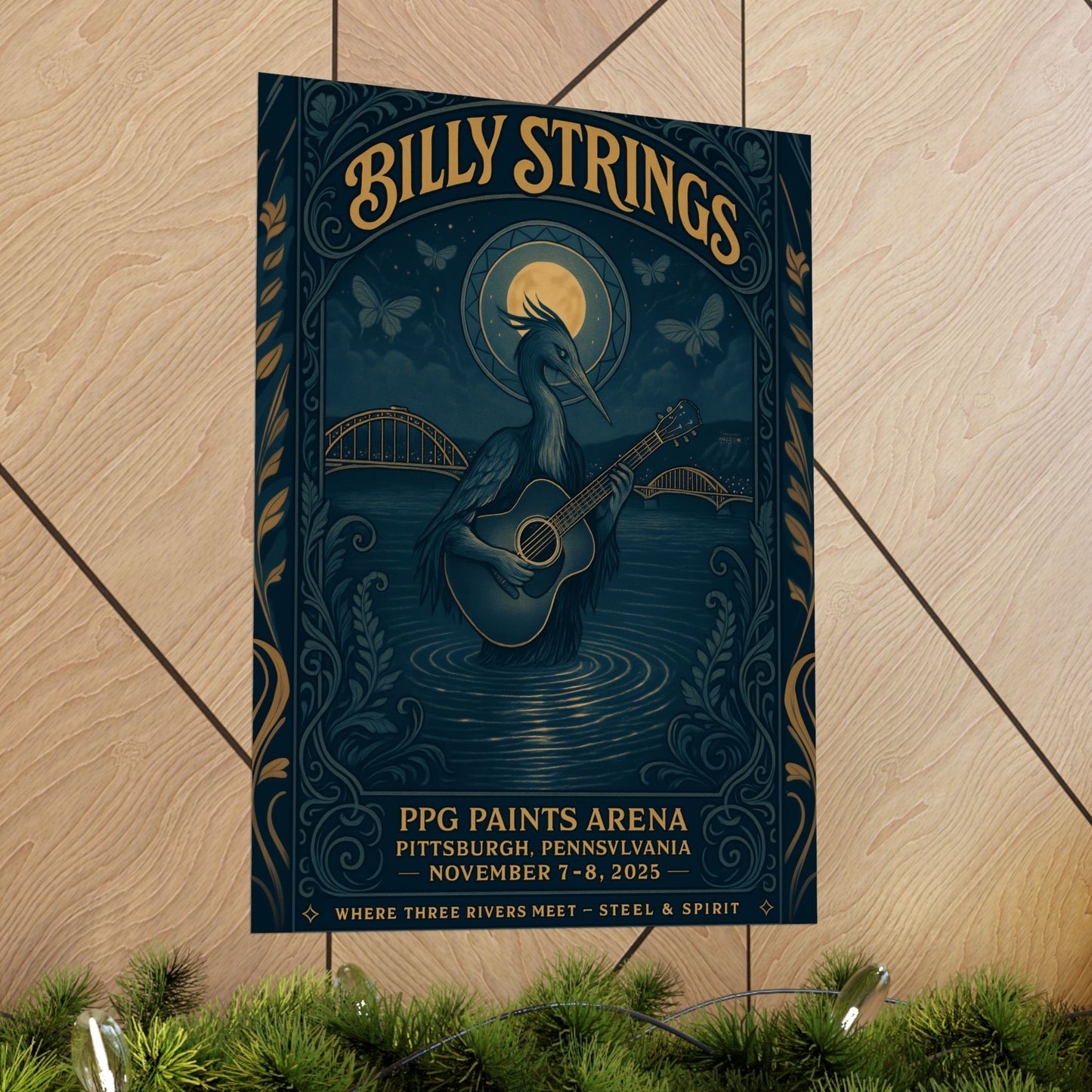 Billy Strings Pittsburgh November 7&8 | PPG Paints Arena | Concert Print | V2