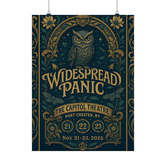 Widespread Panic Capitol Theatre Concert Print | November 21 - 23, 2025 | Port Chester | Variant 1