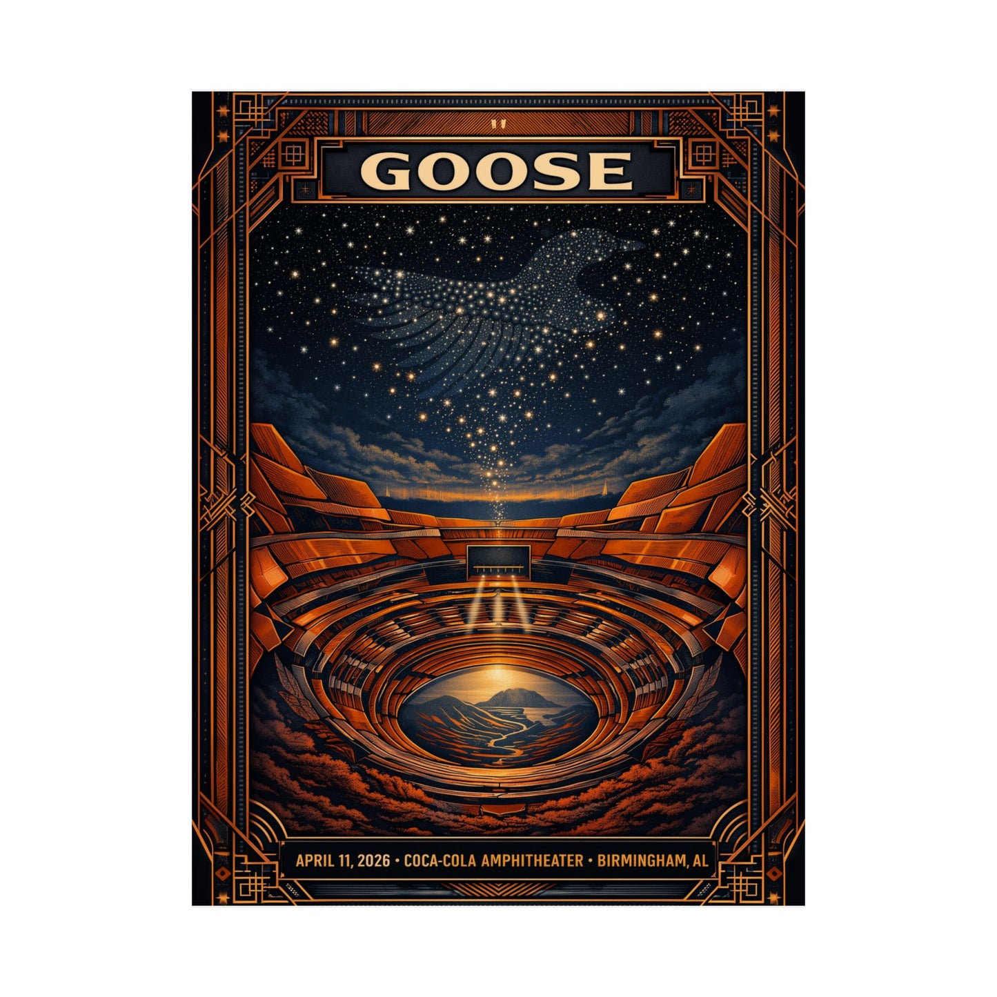 Goose  | 4/11/26 | Birmingham, AL | Concert Poster  | V2