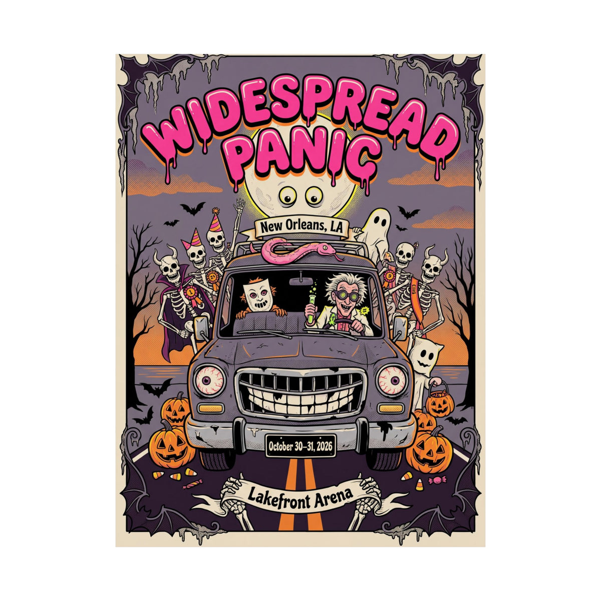 Widespread Panic | October 30–31, 2026 | New Orleans, LA | Concert Poster