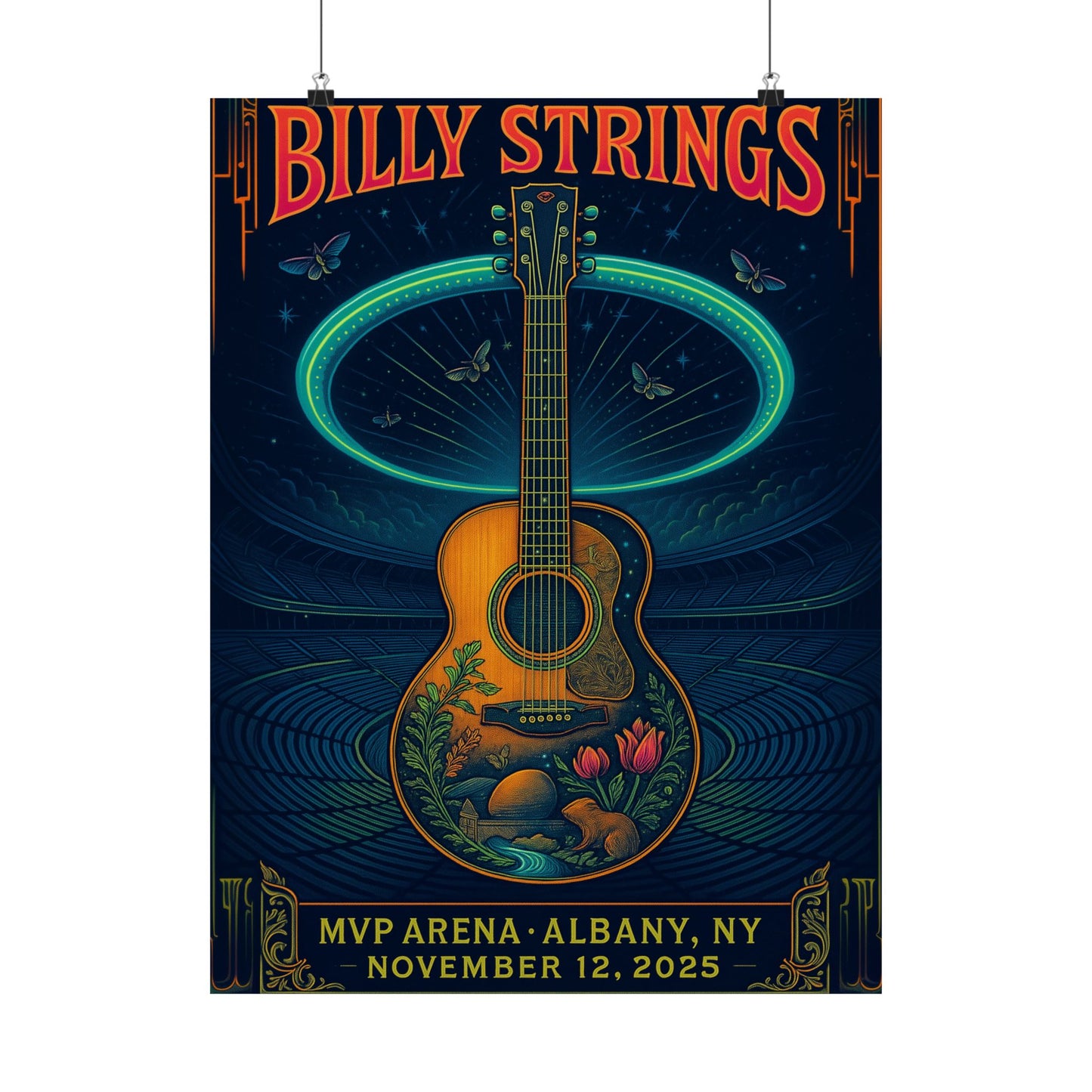 Billy Strings Albany November 12, 2025 | MVP Arena | Concert Poster | V1