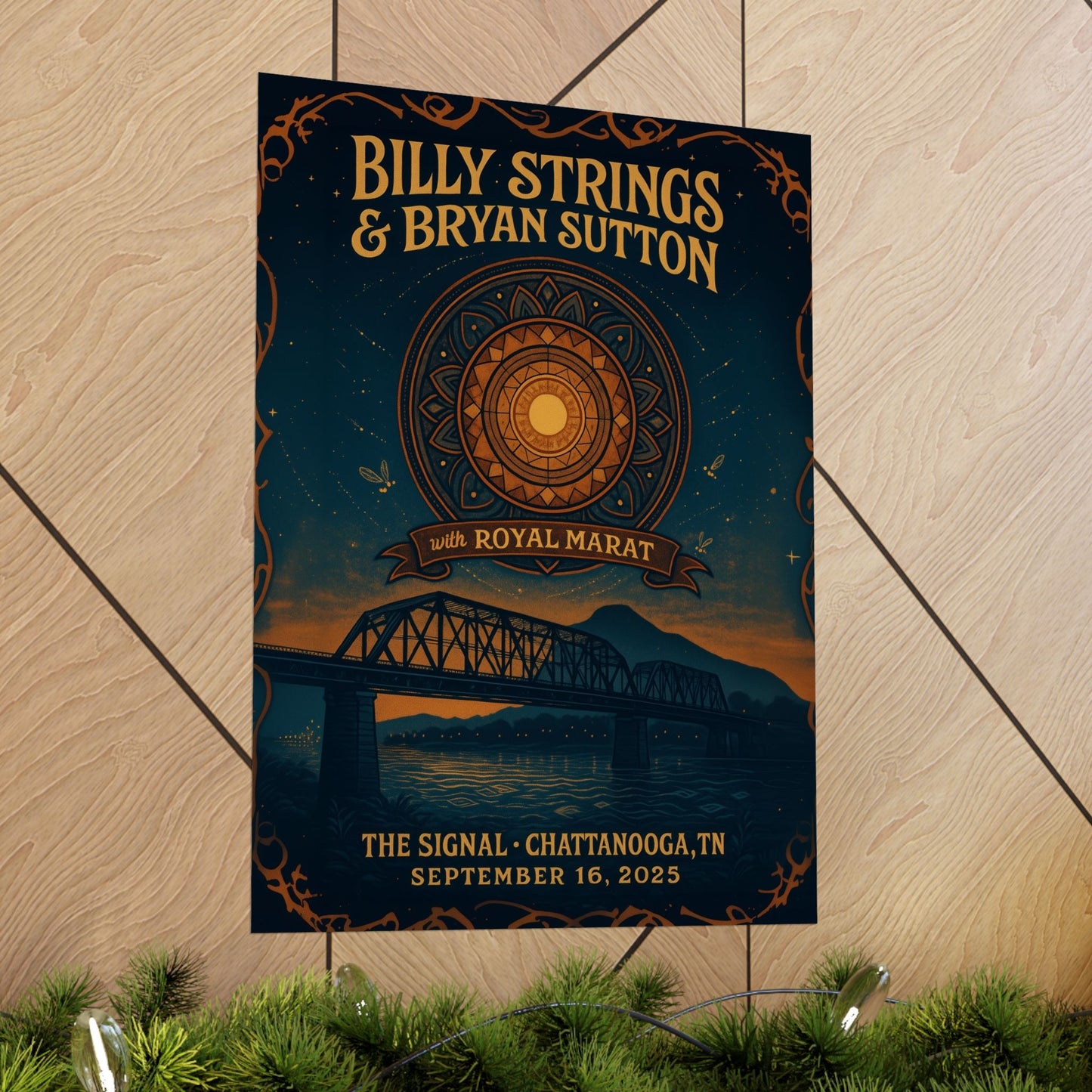 Billy Strings & Bryan Sutton Chattanooga | The Signal | September 16,2025 | Concert Poster