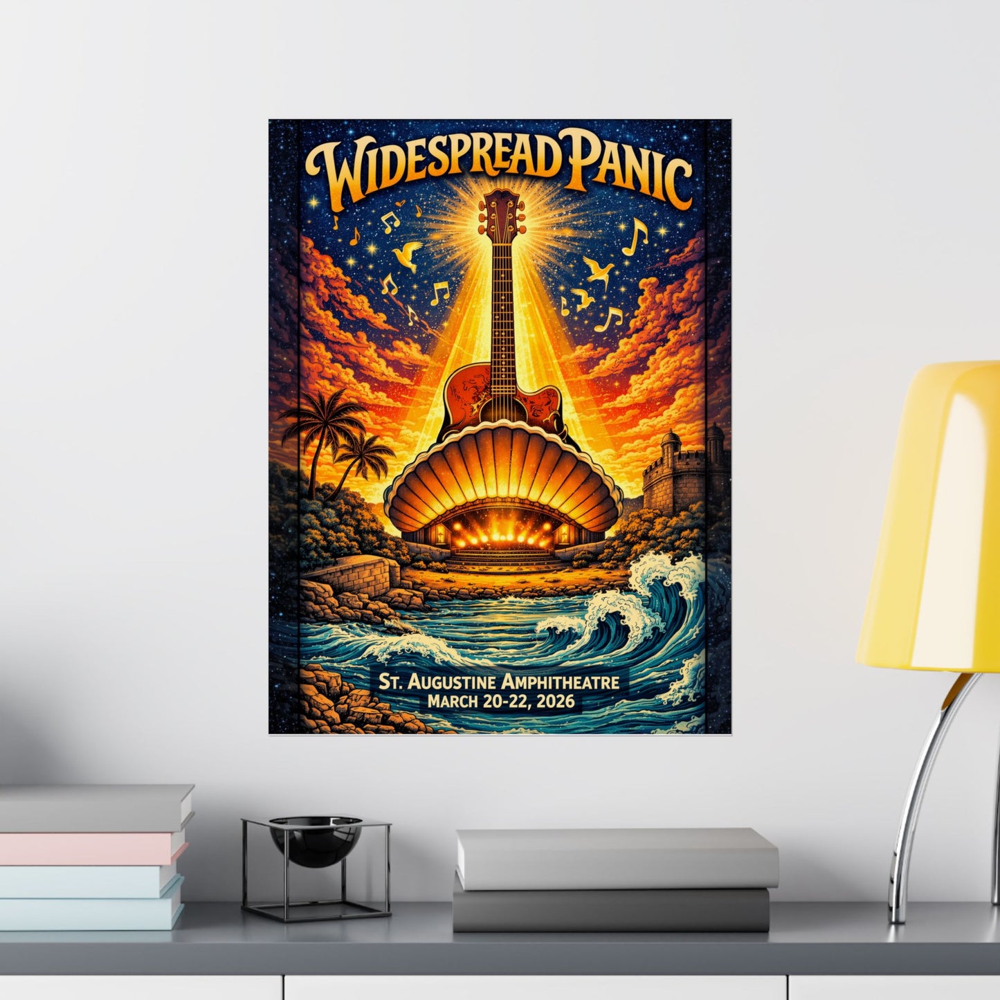 Widespread Panic | 03/20/26–03/22/26 | St. Augustine, FL | Concert Poster  | V2