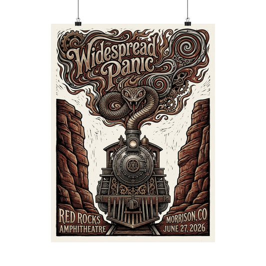 Widespread Panic | 06/27/26 | Morrison, CO | Concert Poster