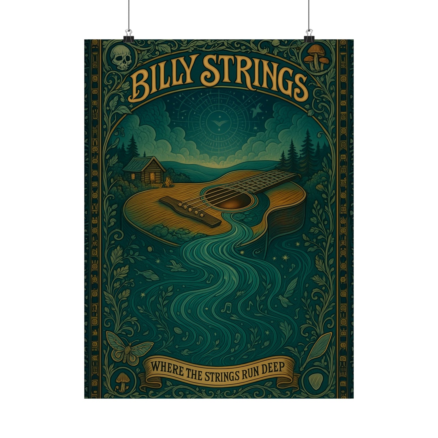 Billy Strings - Where the Strings Run Deep - Fan Made Print