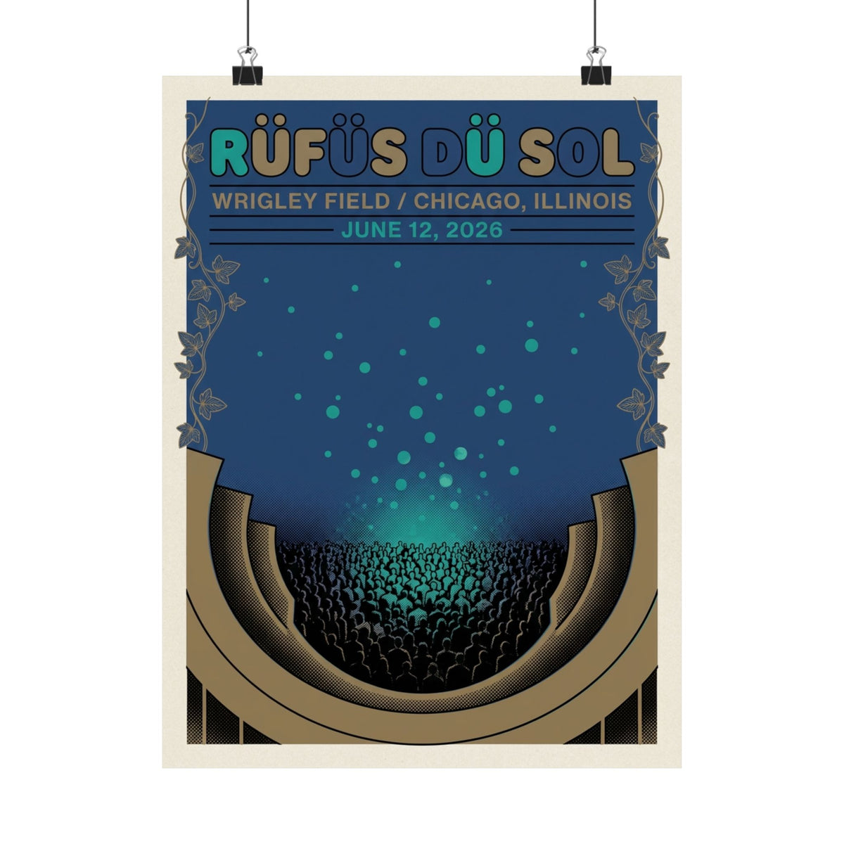 Rüfüs Du Sol | June 12, 2026 | Chicago, IL | Concert Poster