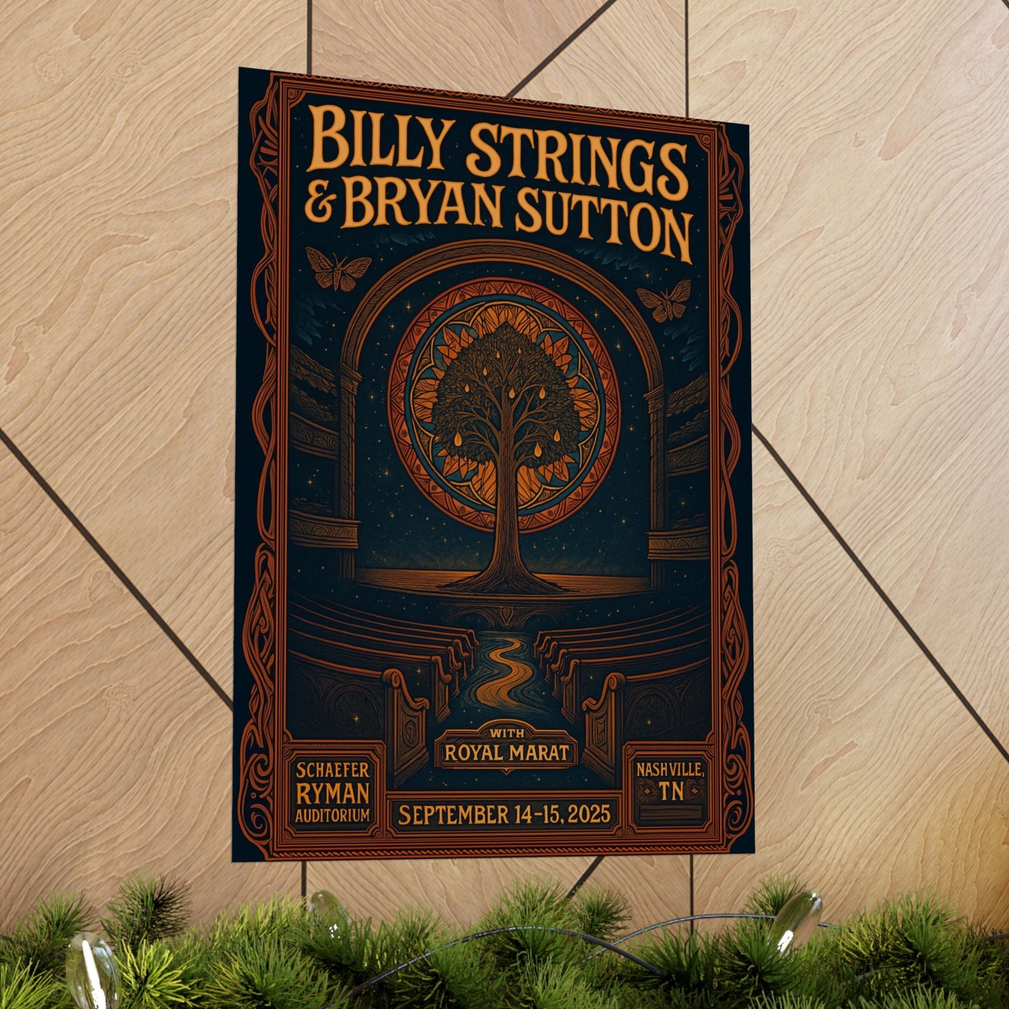 Billy Strings & Bryan Sutton Ryman Auditorium | Nashville | September 14-15, 2025 | Concert Print