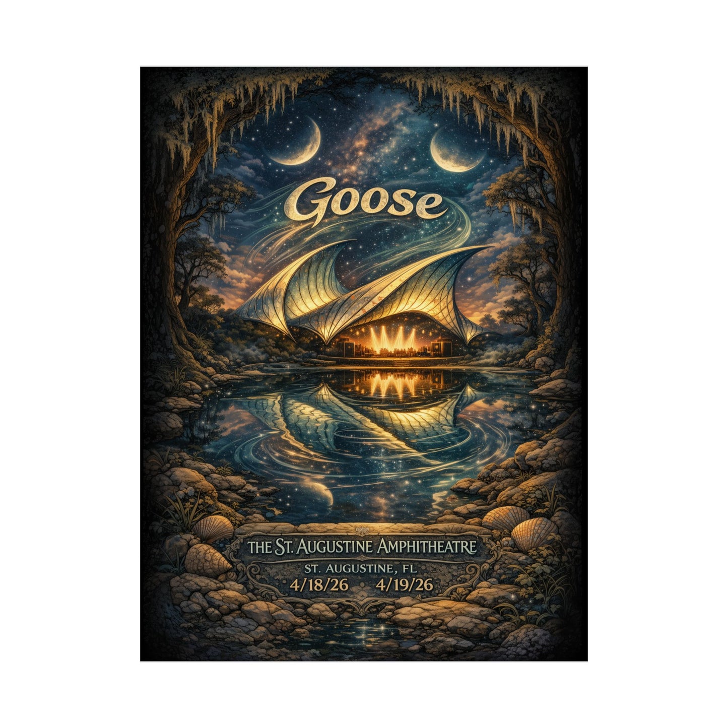 Goose  | 4/18/26-4/19/26 | St. Augustine, FL | Concert Poster  | V1
