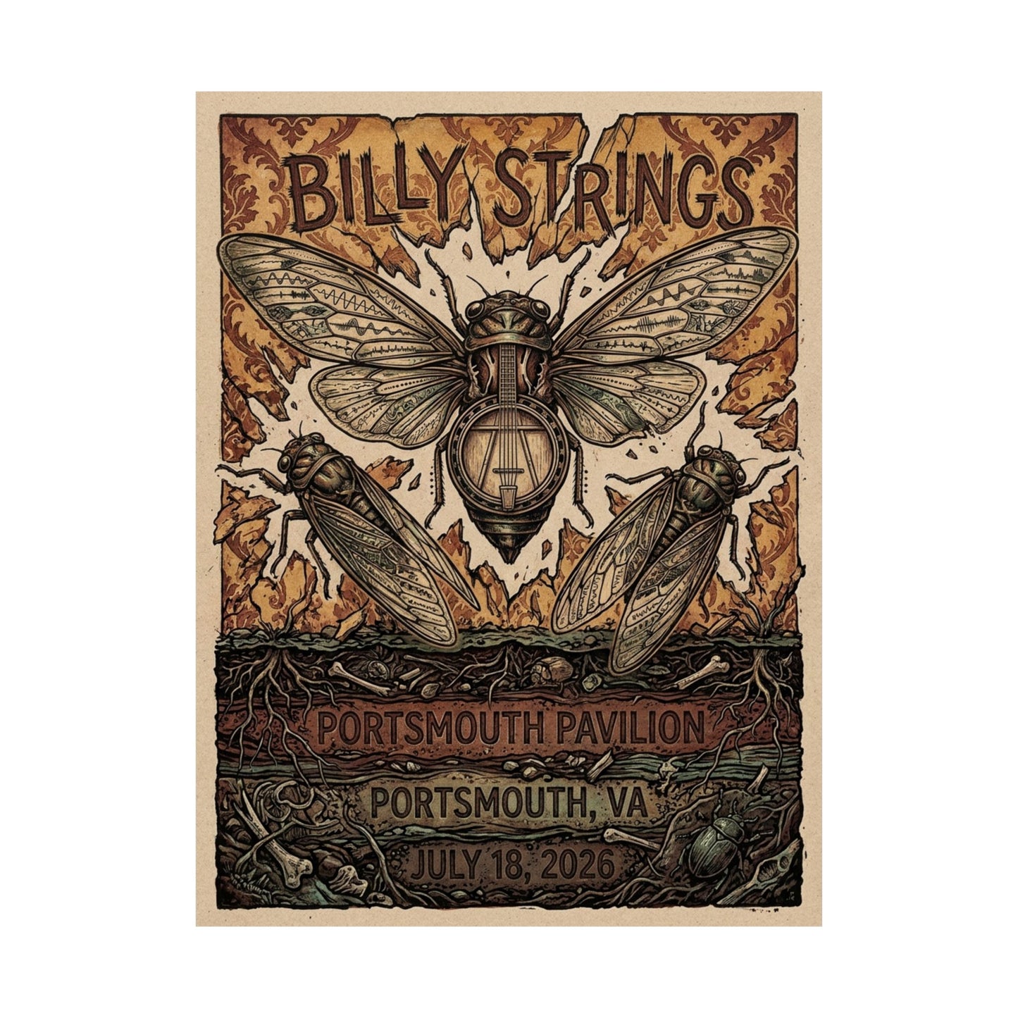 Billy Strings | July 18, 2026 | Concert Poster