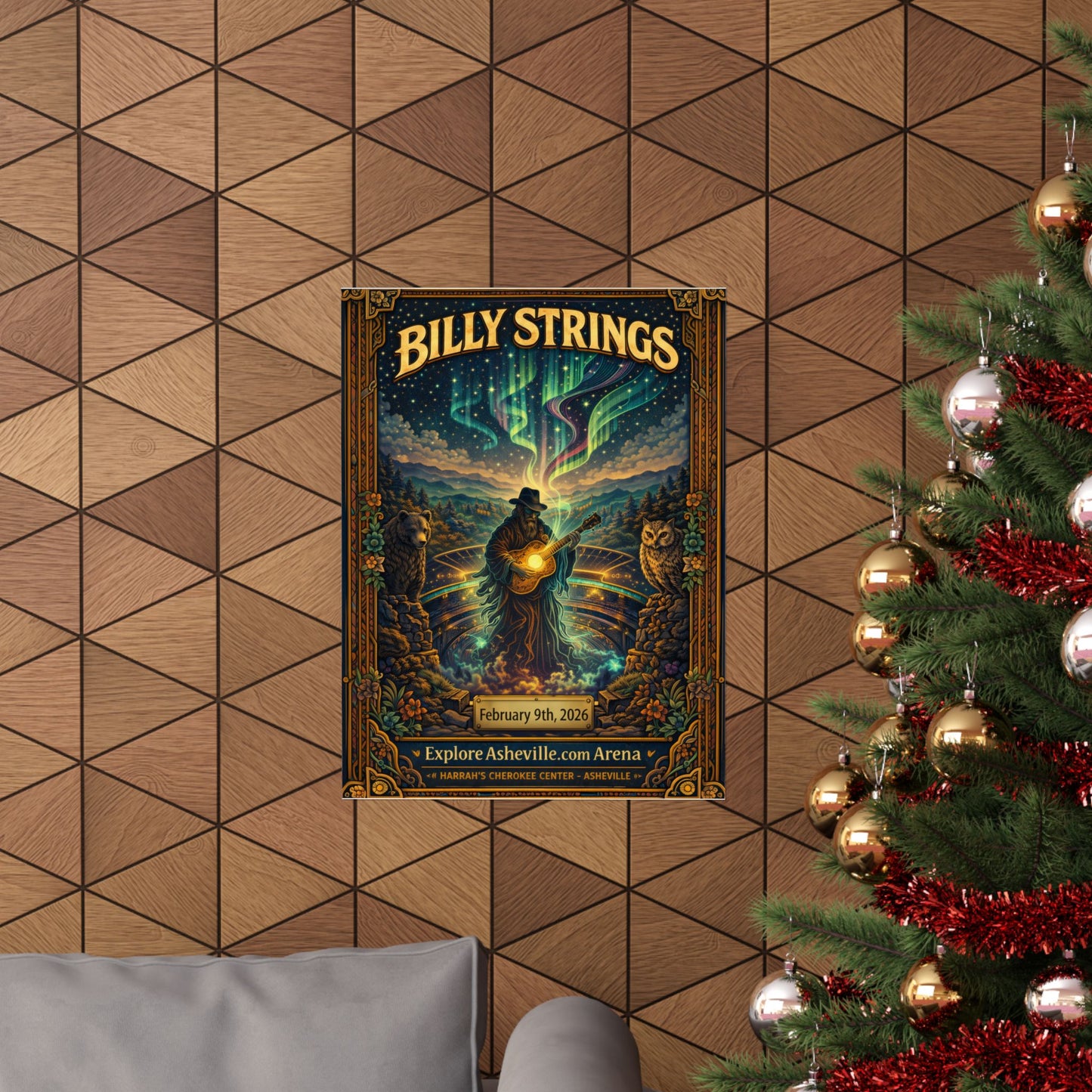 Billy Strings | 02/09/2026 | Asheville, NC | Concert Poster | N1