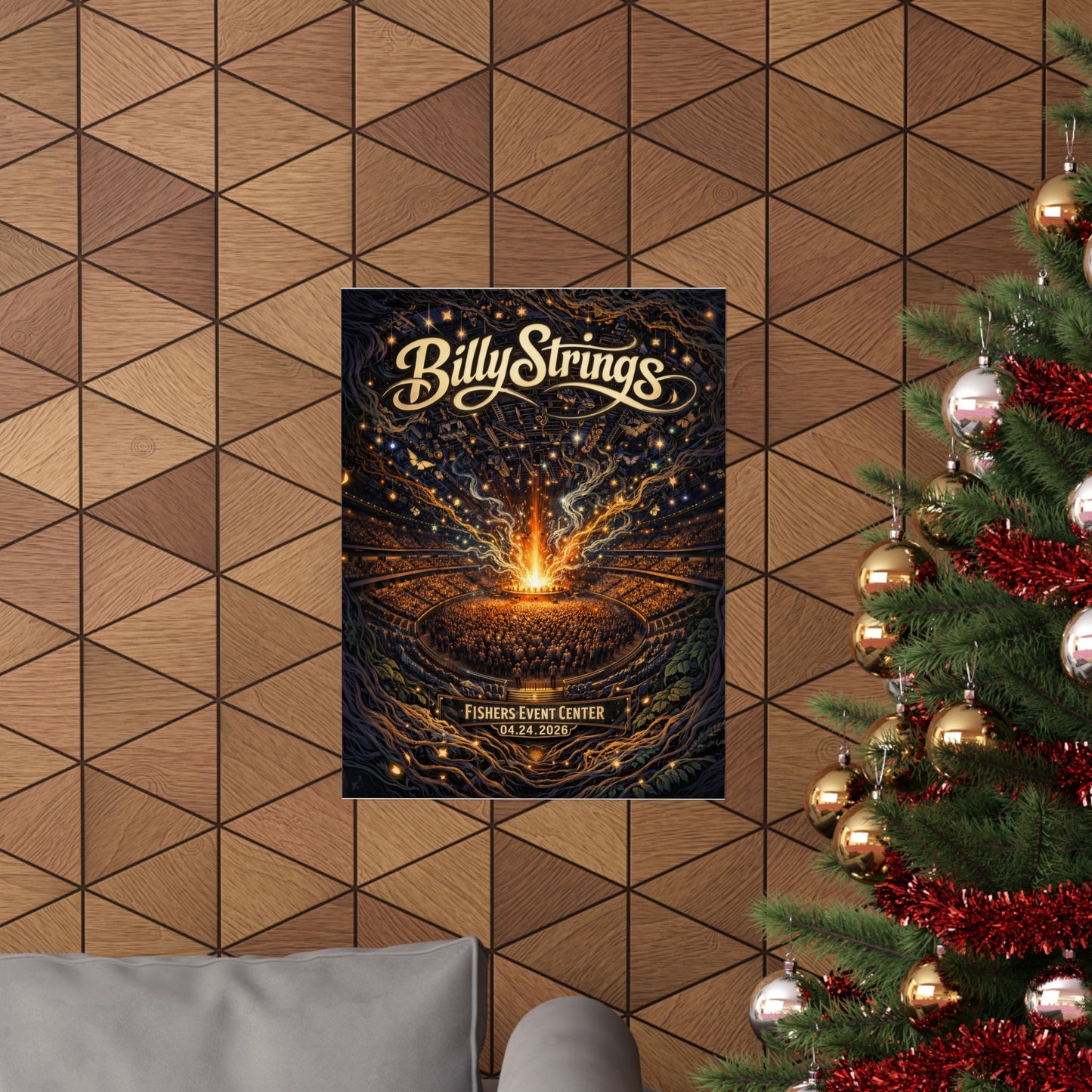 Billy Strings | 04/24/2026 | Fishers, IN | Concert Poster  | N1