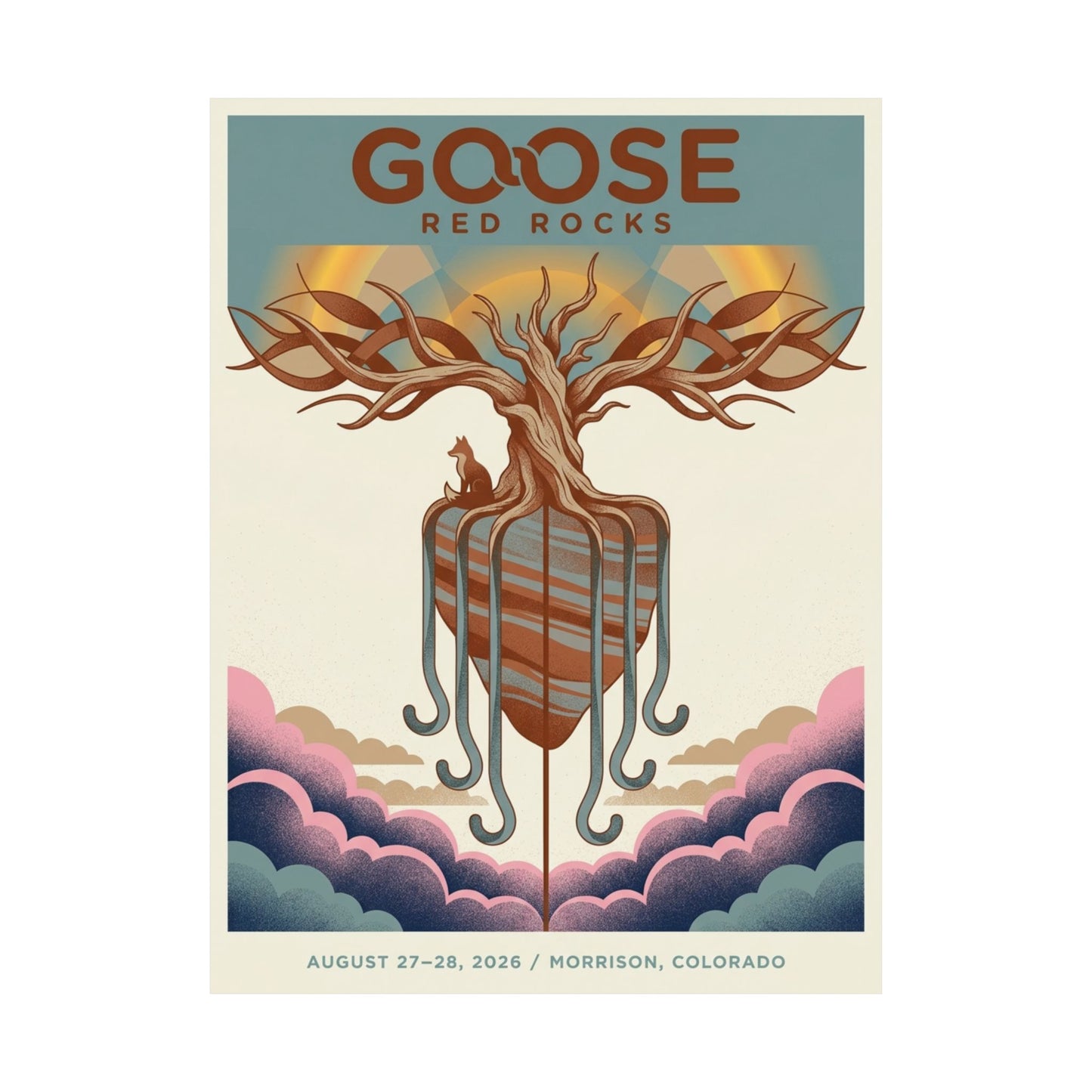 Goose | August 27–28, 2026 | Morrison, CO | Concert Poster V2
