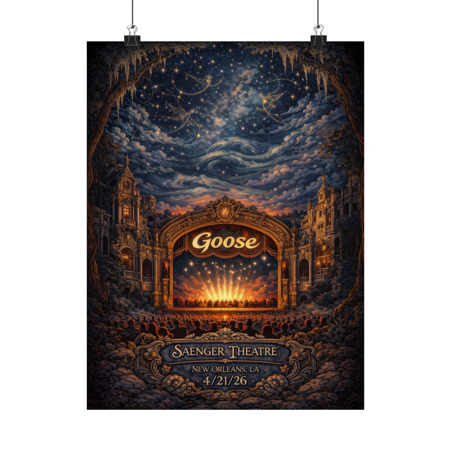 Goose  | 4/21/26 | New Orleans, LA | Concert Poster  | N1