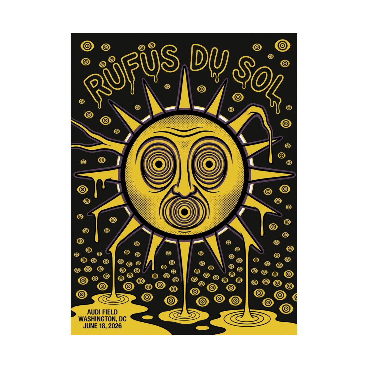 Rüfüs Du Sol | June 18, 2026 | Washington, DC | Concert Poster