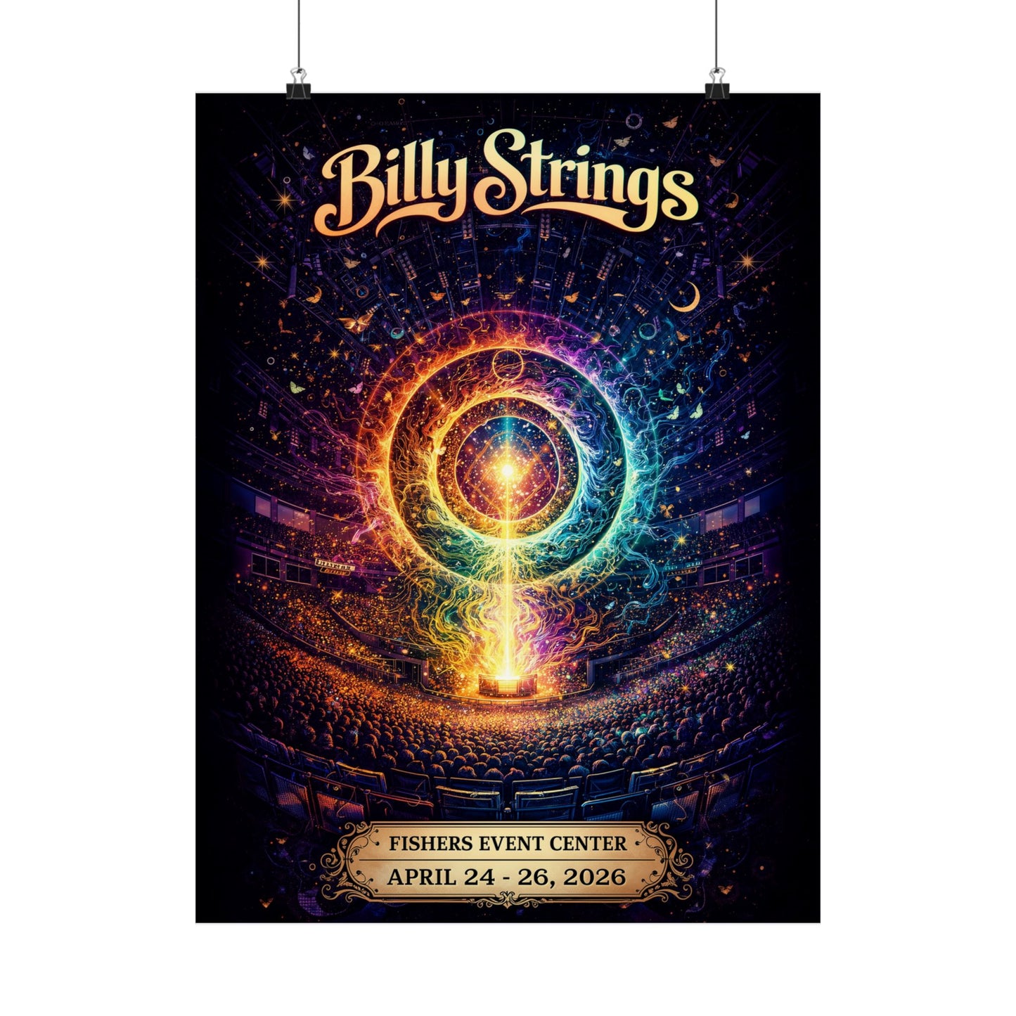Billy Strings | 4/24/26 - 4/26/26 | Fishers, IN | Concert Poster  | V3