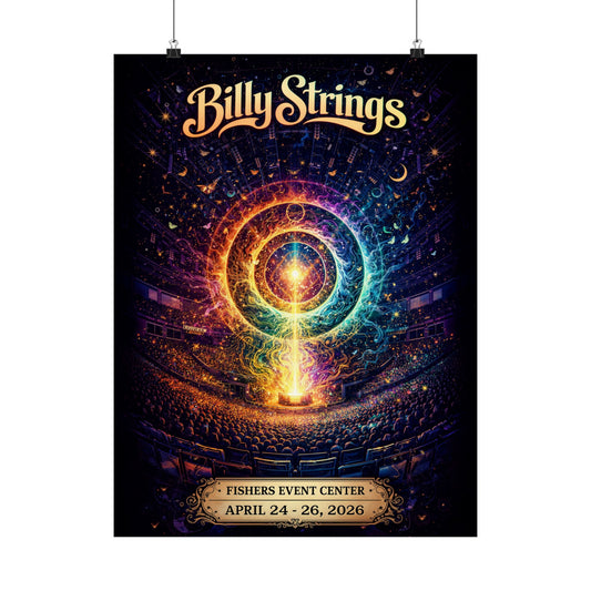 Billy Strings | 4/24/26 - 4/26/26 | Fishers, IN | Concert Poster  | V3