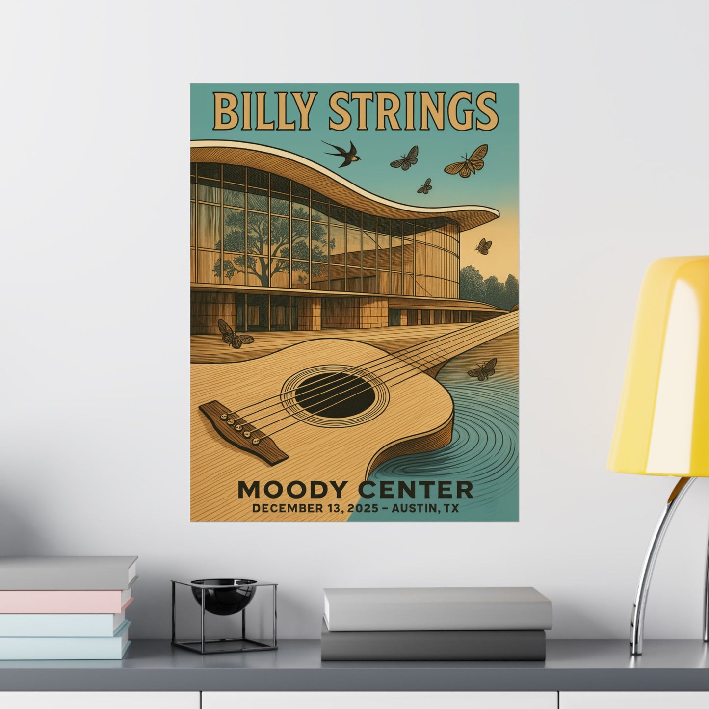 Billy Strings  Austin, TX | December 13, 2025| Moody Center | Concert Poster | Variant 2