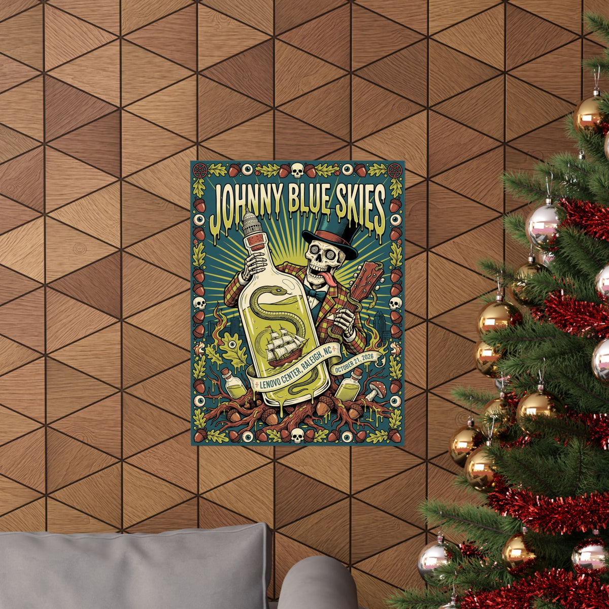 Johnny Blue Skies | October 21, 2026 | Raleigh, NC | Concert Poster