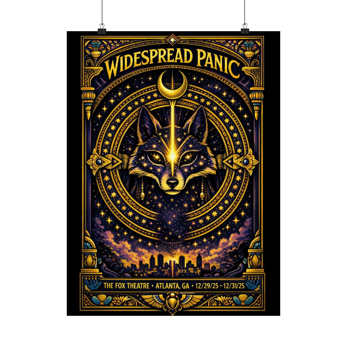 Widespread Panic | 12/29/25-12/31/25 | Atlanta, GA | Concert Poster  | V3