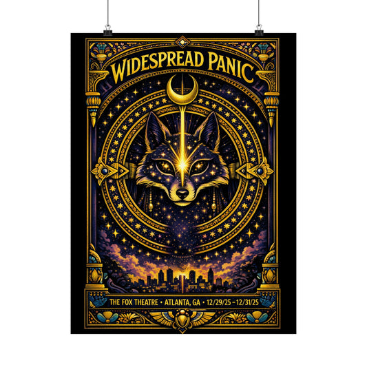 Widespread Panic | 12/29/25-12/31/25 | Atlanta, GA | Concert Poster  | V3