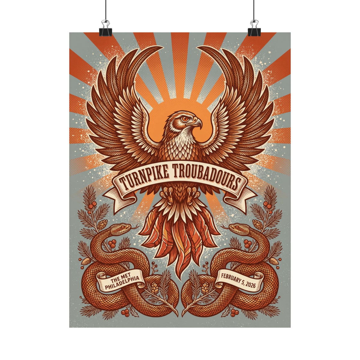 Turnpike Troubadours | February 5, 2026 | Philadelphia, PA | Concert Poster