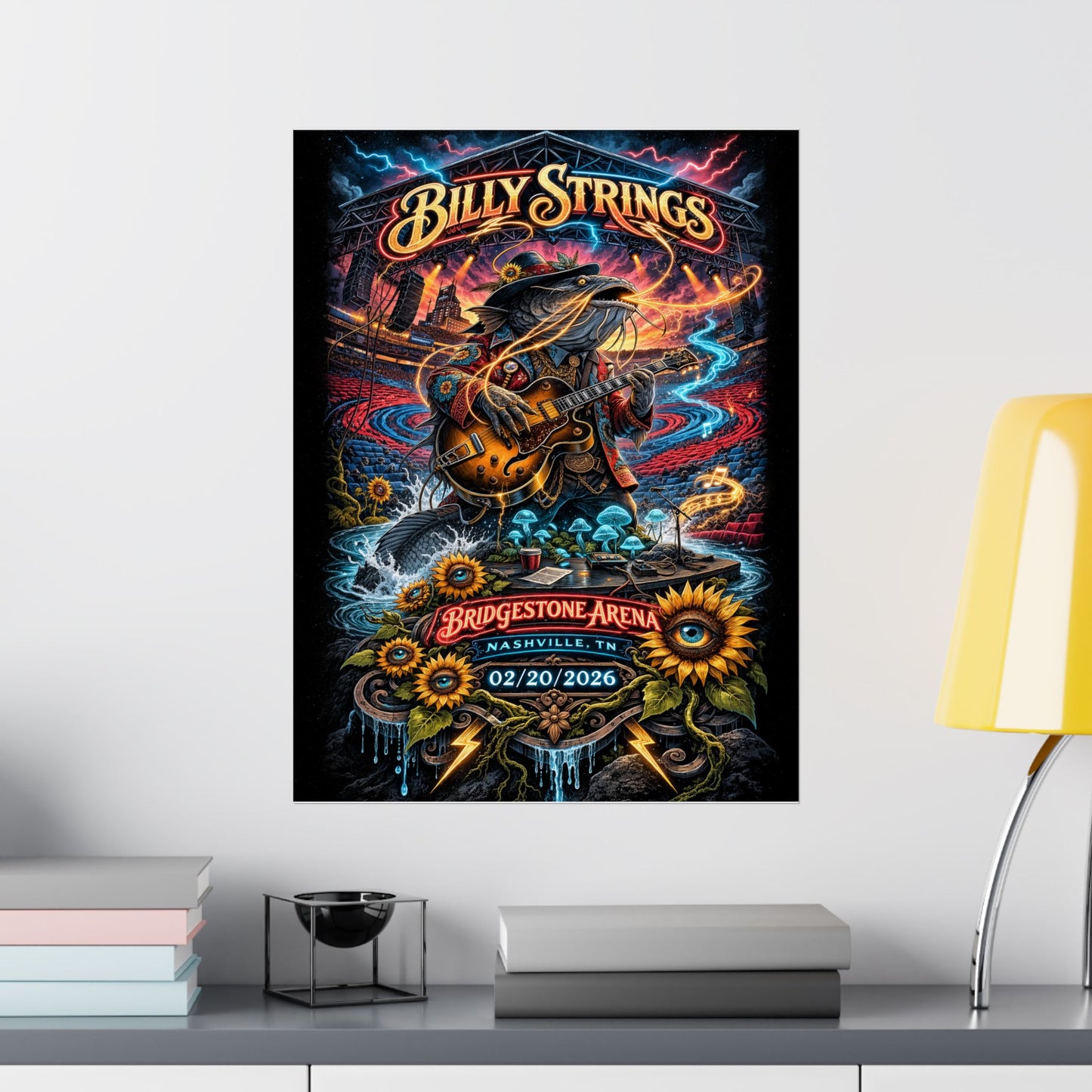Billy Strings | 02/20/2026 | Nashville, TN | Concert Poster  | N1