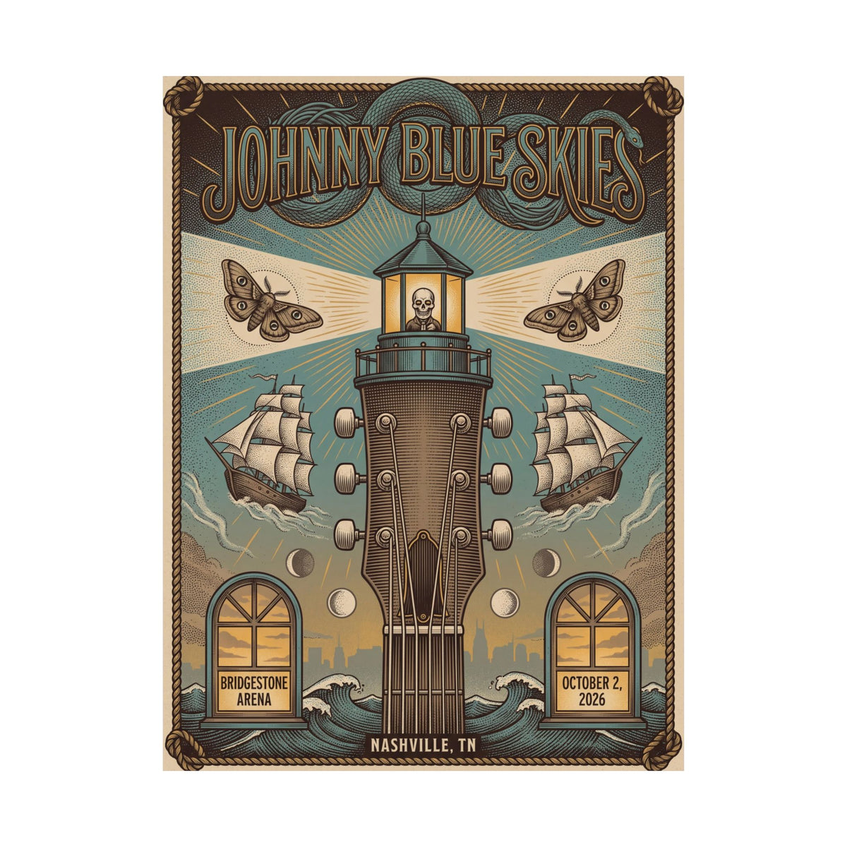Johnny Blue Skies | October 2, 2026 | Nashville, TN | Concert Poster