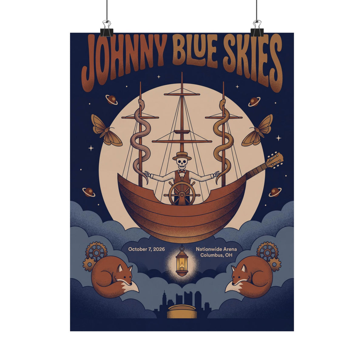 Johnny Blue Skies | October 7, 2026 | Columbus, OH | Concert Poster