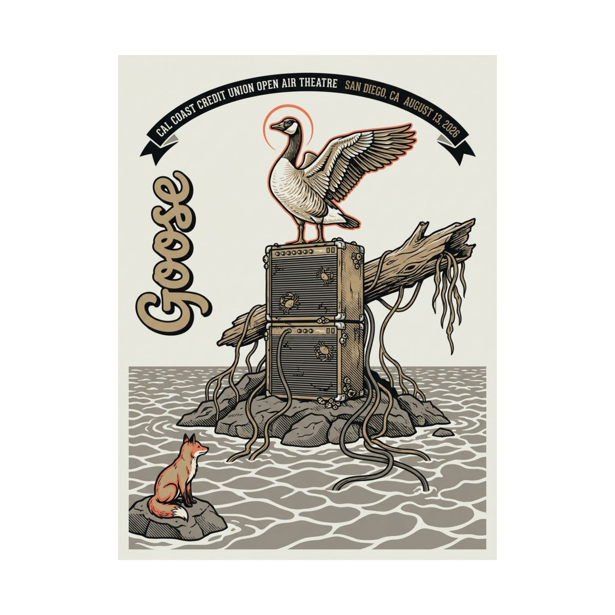 Goose | August 13, 2026 | San Diego, CA | Concert Poster