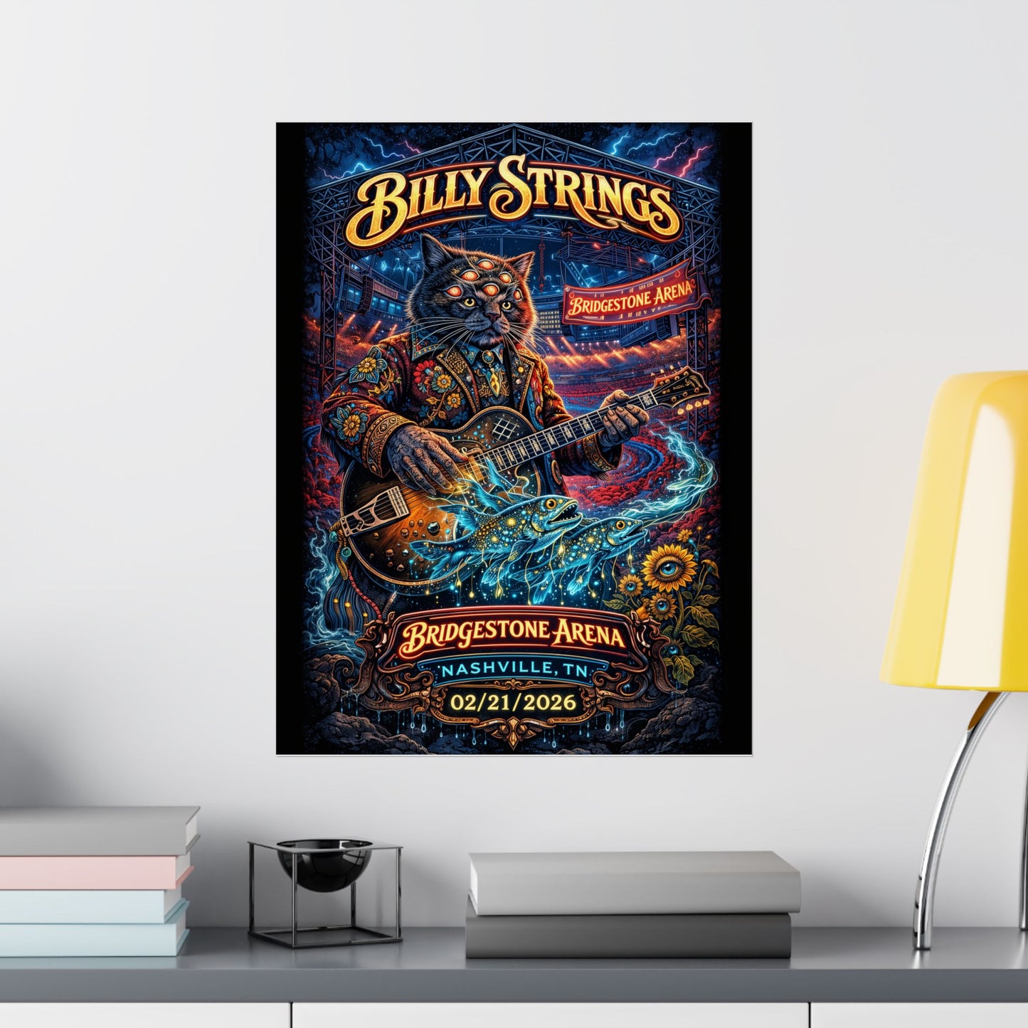Billy Strings | 02/21/2026 | Nashville, TN | Concert Poster  | N2