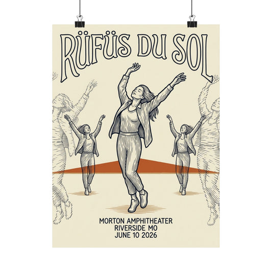 Rüfüs Du Sol | June 10, 2026 | Riverside, MO | Concert Poster