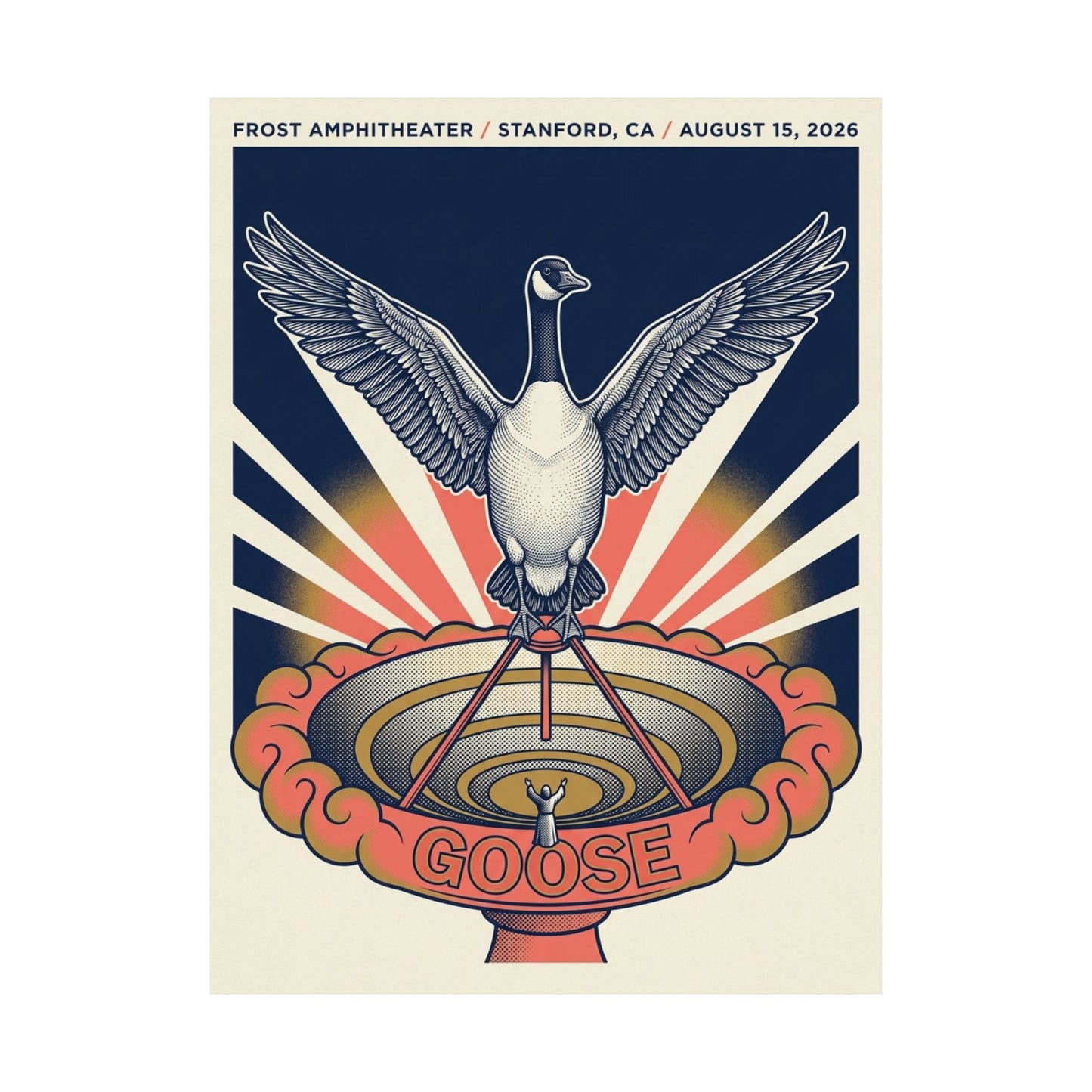 Goose | August 15, 2026 | Stanford, CA | Concert Poster