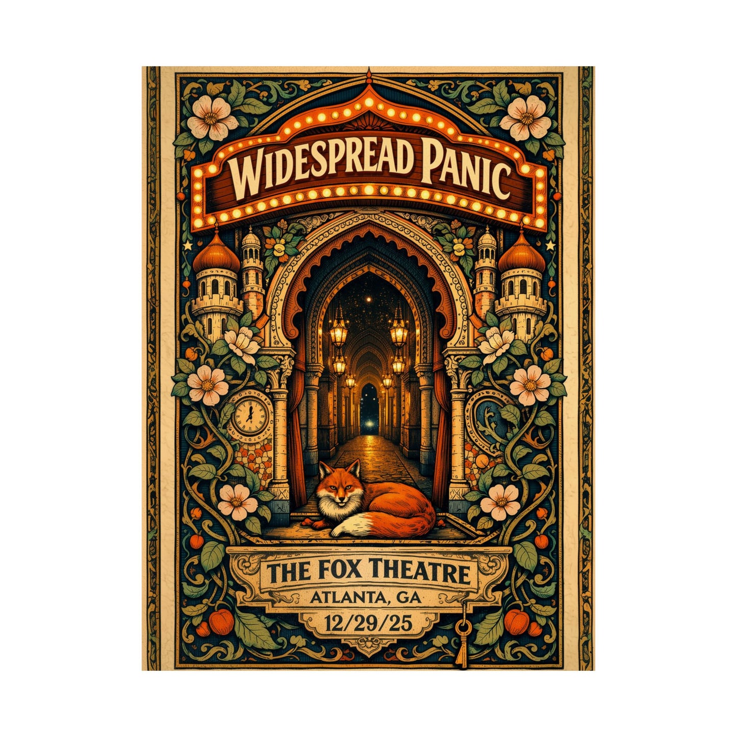 Widespread Panic | 12/29/25 | Atlanta, GA | Concert Poster  | N1