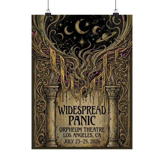 Widespread Panic | July 23–25, 2026 | Boston, MA | Concert Poster