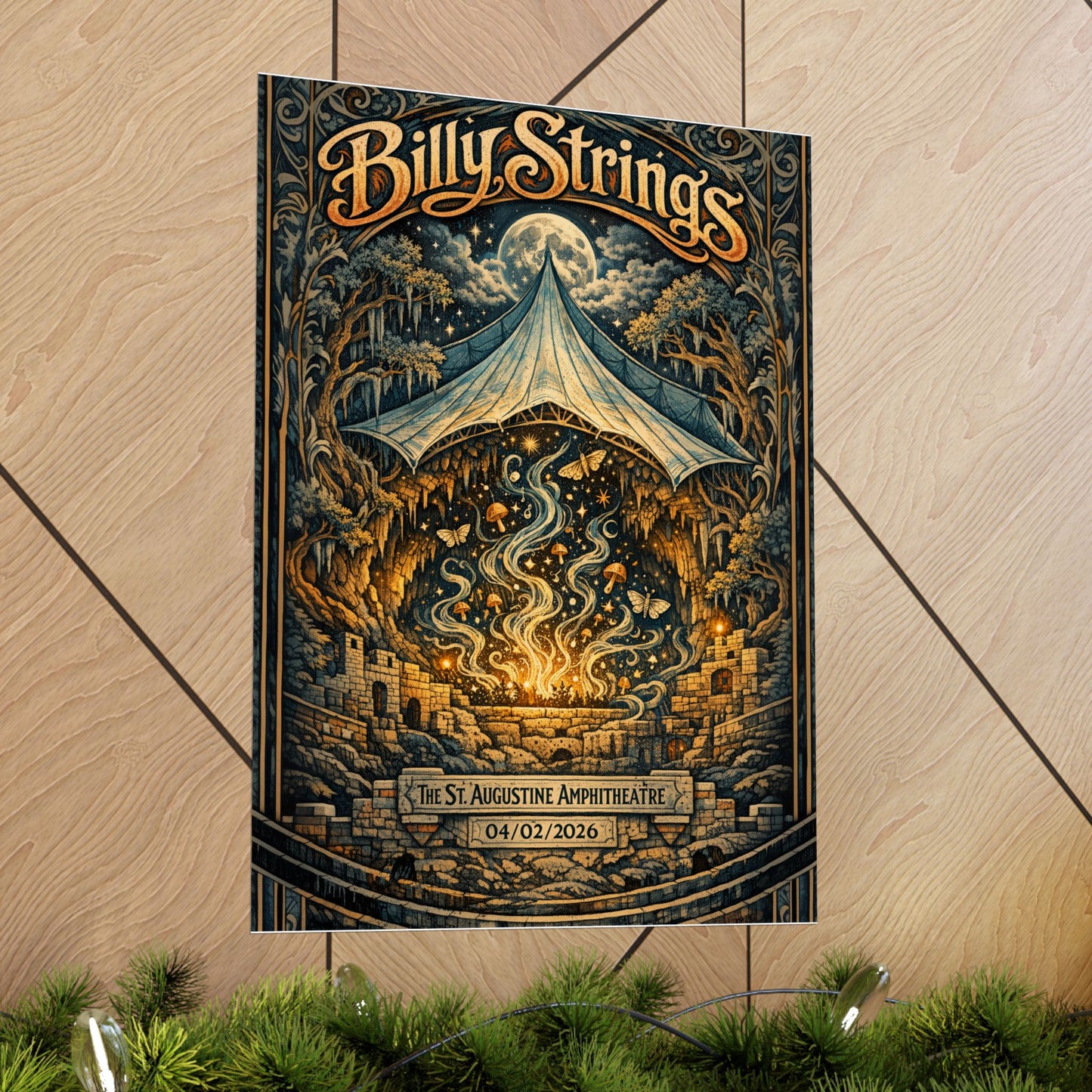 Billy Strings | 04/02/2026 | St. Augustine, FL | Concert Poster  | N1